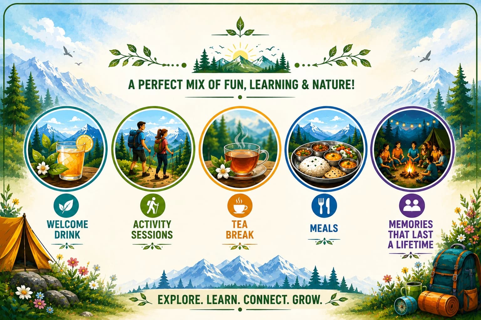 Himalayan camp schedule